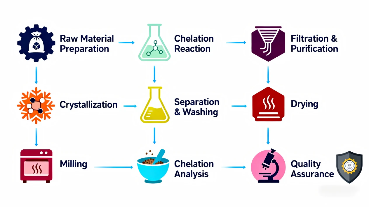 Production process of Chromium Picolinate